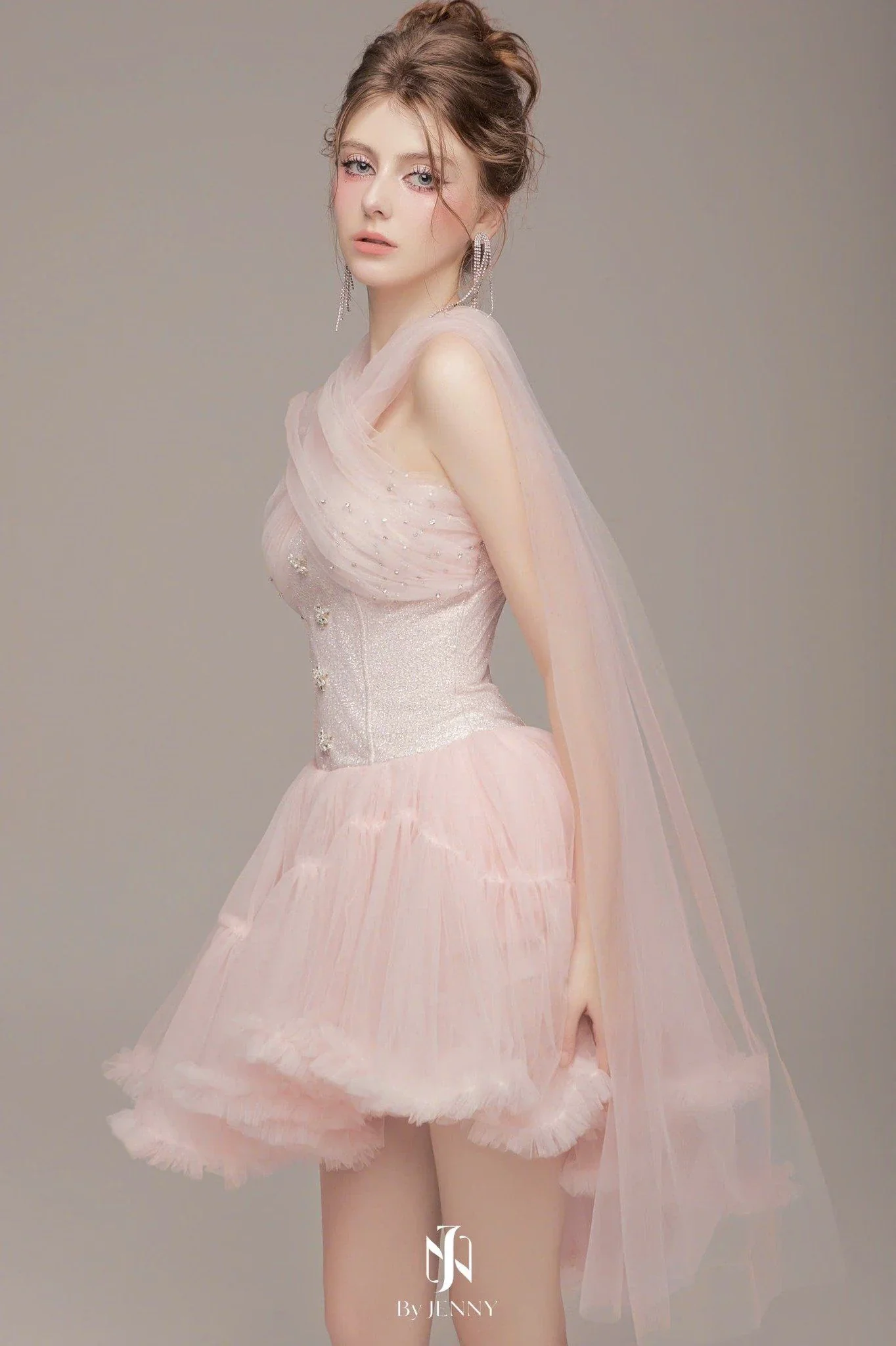BY JENNY PINK HOLLY MINI DRESS - Image 2