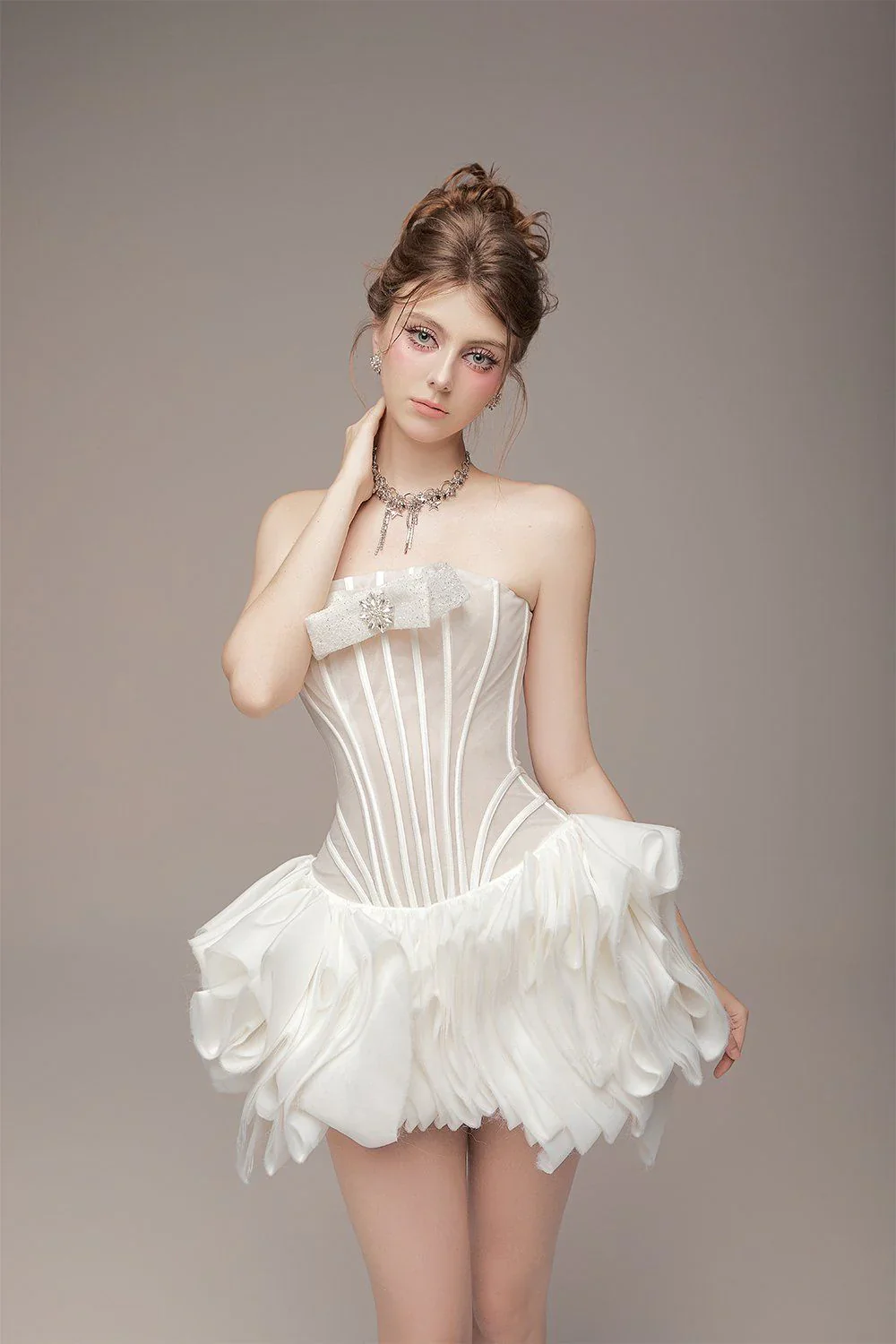 BY JENNY WHITE FAE MINI DRESS - Image 4