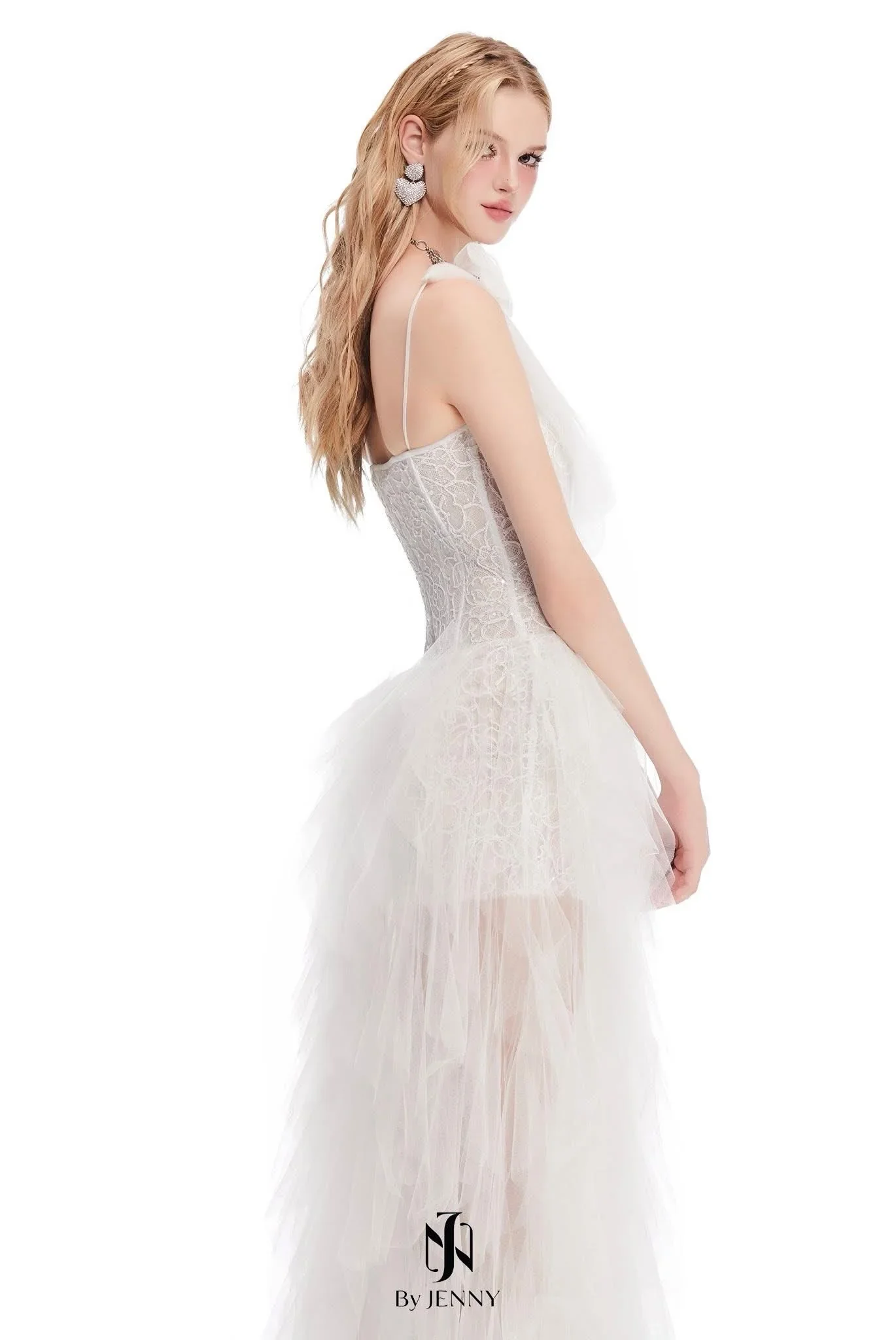 BY JENNY White Rina Maxi Dress - Image 4