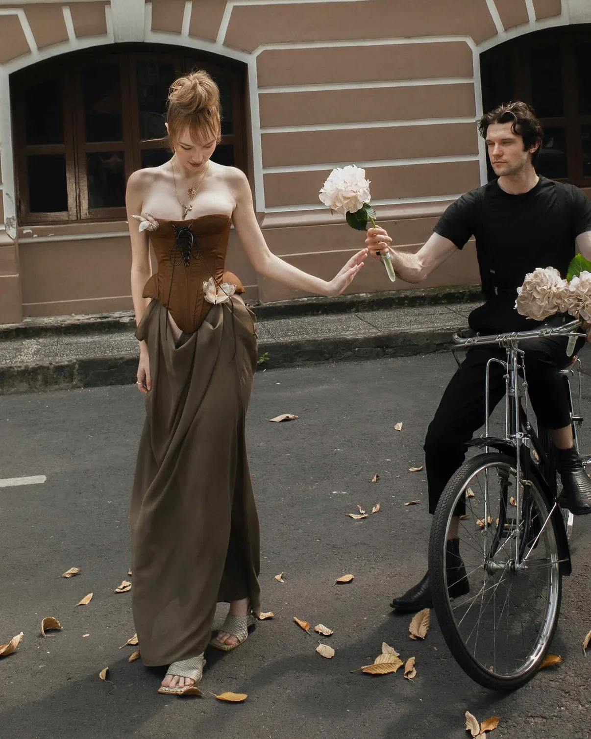 HUELLEY ROSE Brown Maxi dress - Image 5