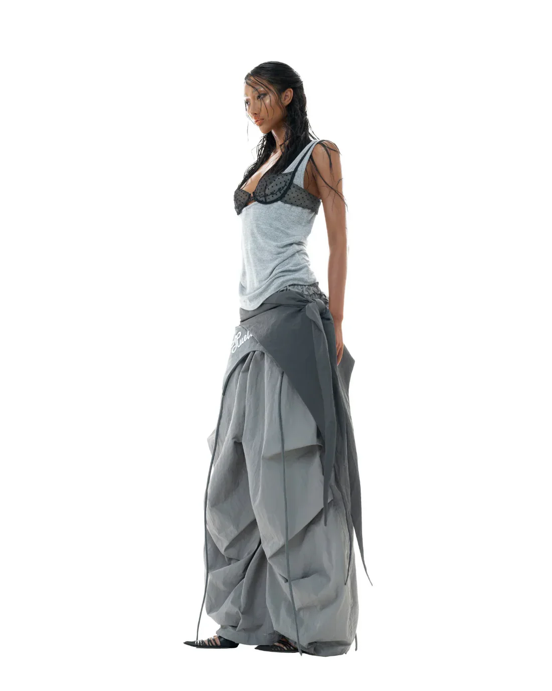 [Sold Out] Huelleyrose Kalista Pants - Grey - Image 3