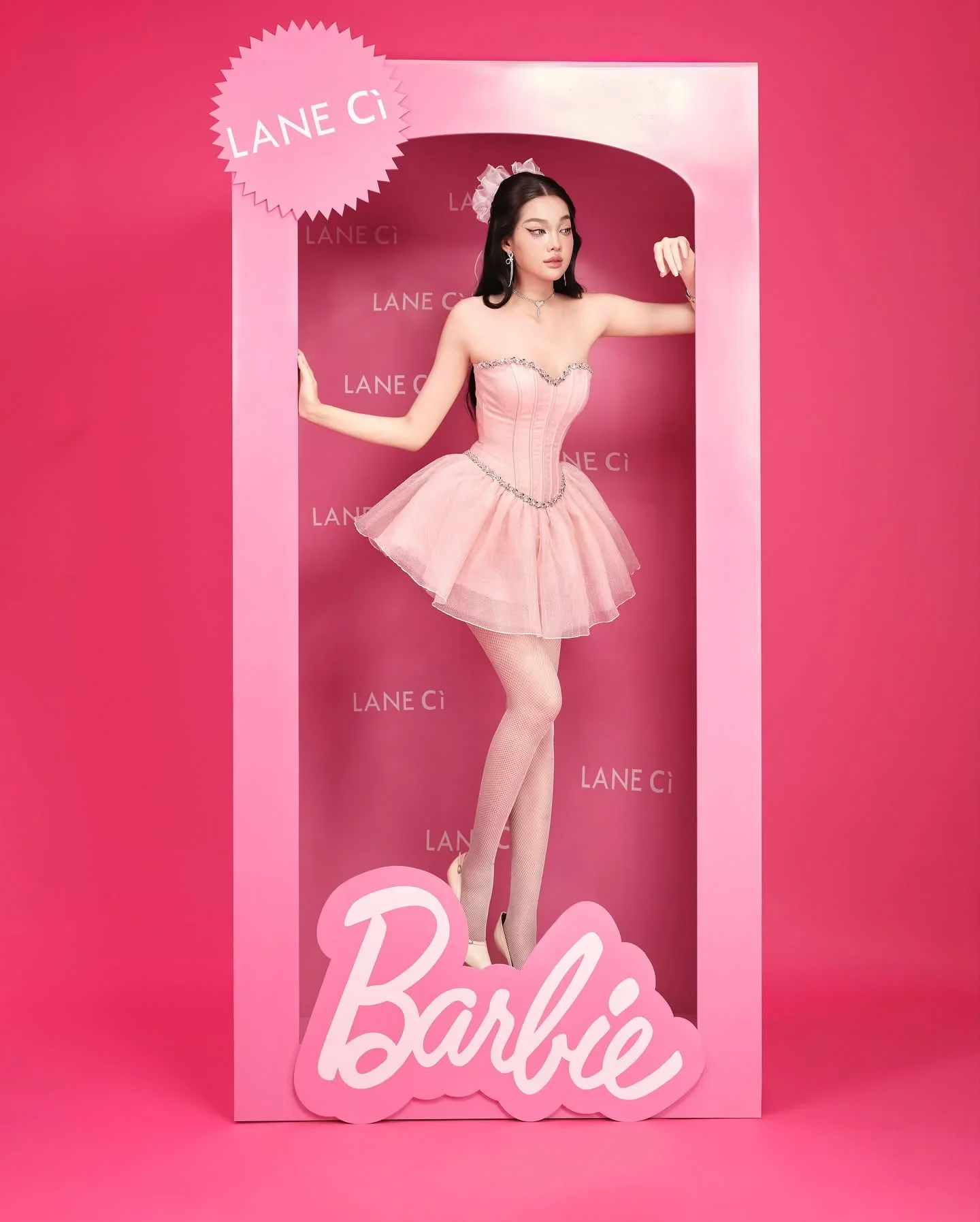 LANE Cì Aurora Dress - Pink