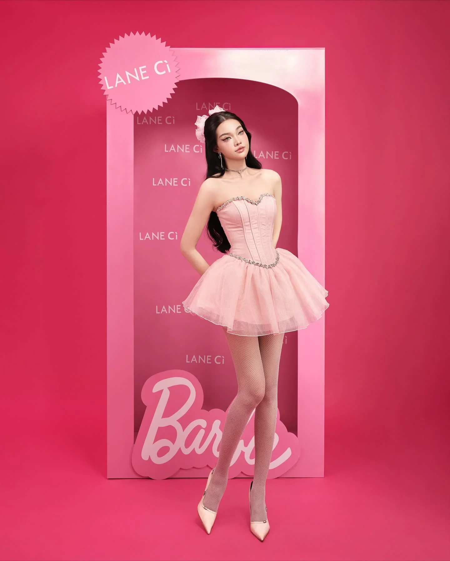 LANE Cì Aurora Dress - Pink - Image 3