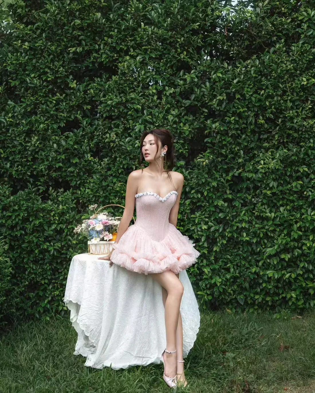 LANE Cì Bloom Dress-Pink - Image 4