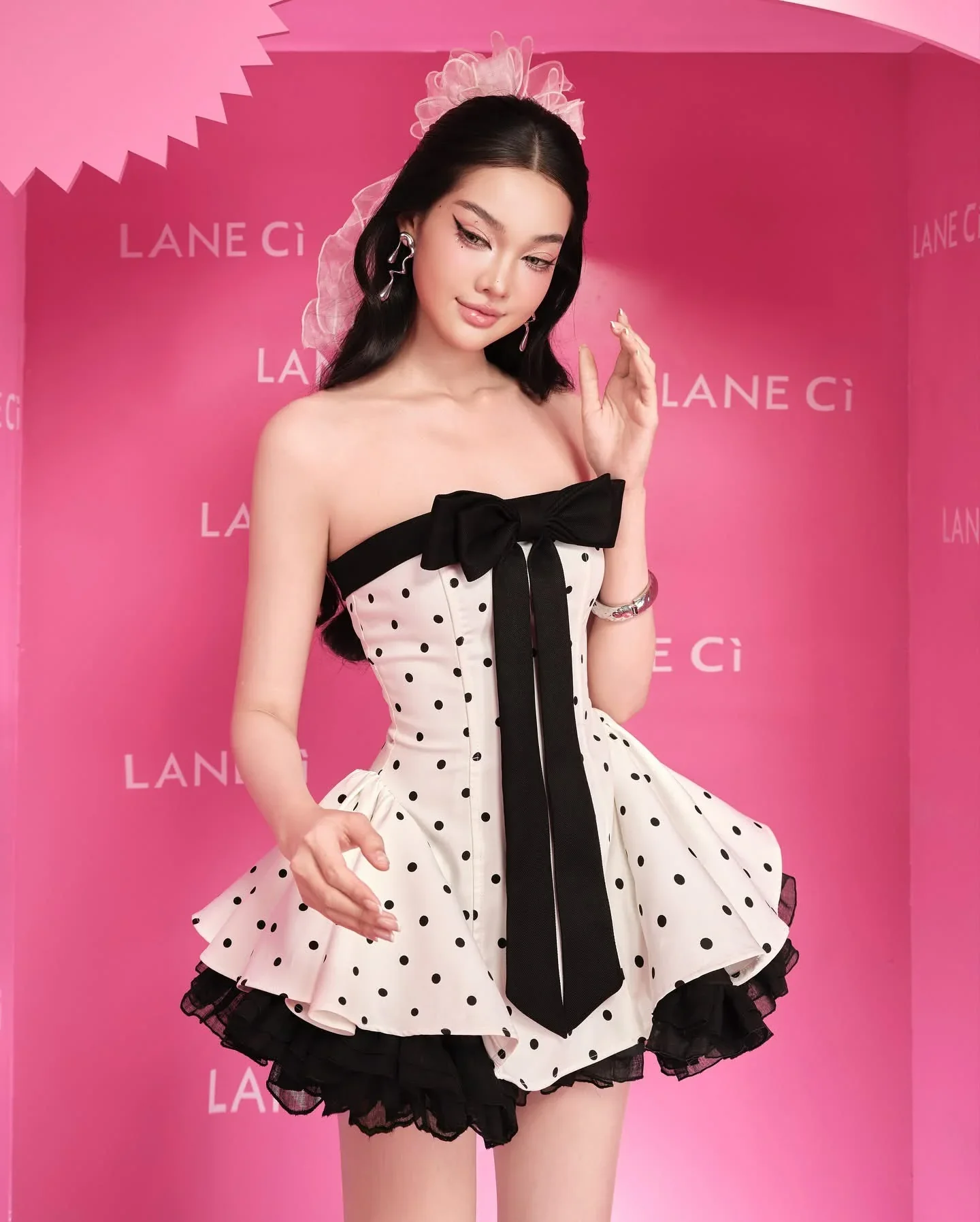 LANE Cì Bunny Dress polka dot - Image 2