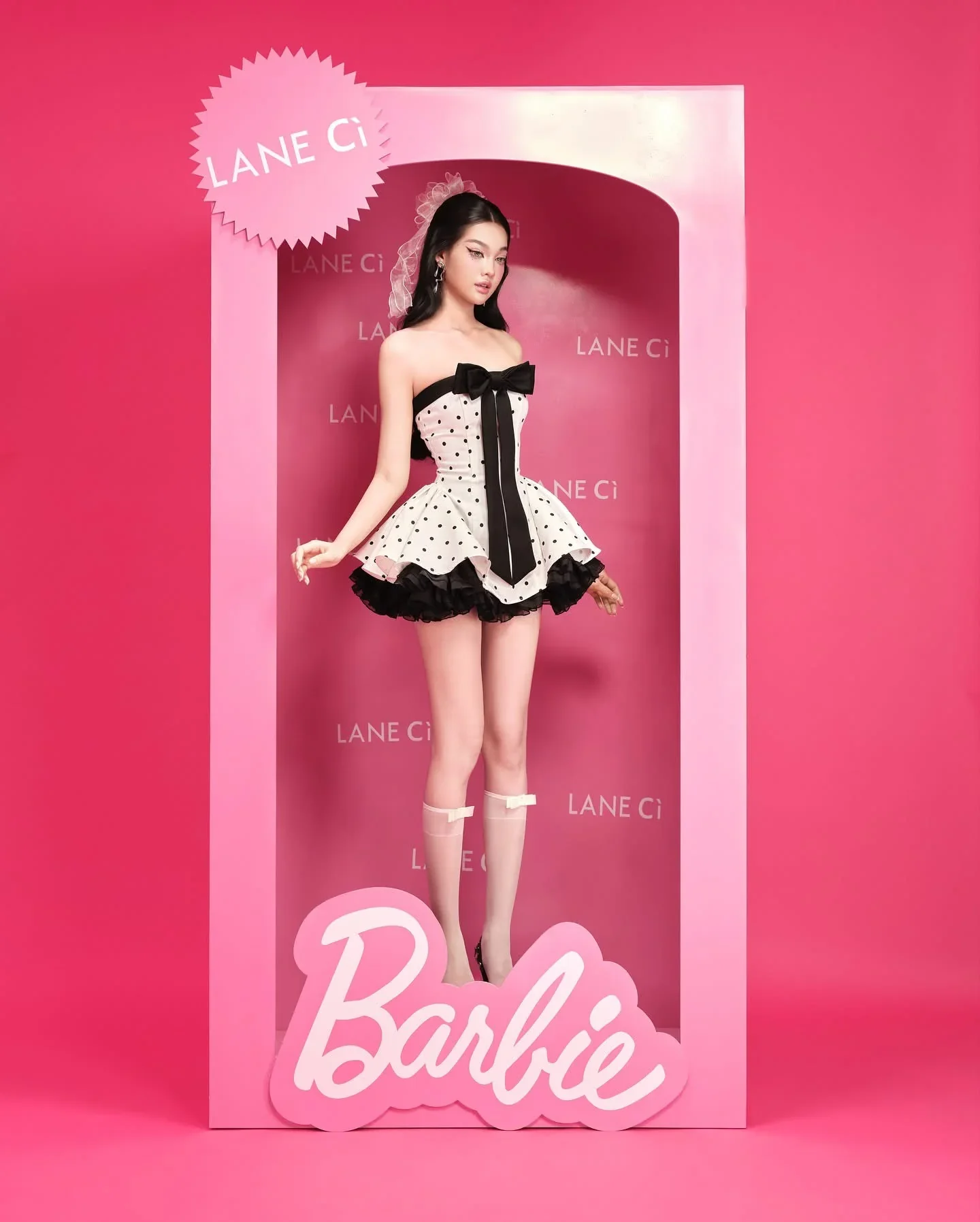 LANE Cì Bunny Dress polka dot - Image 3