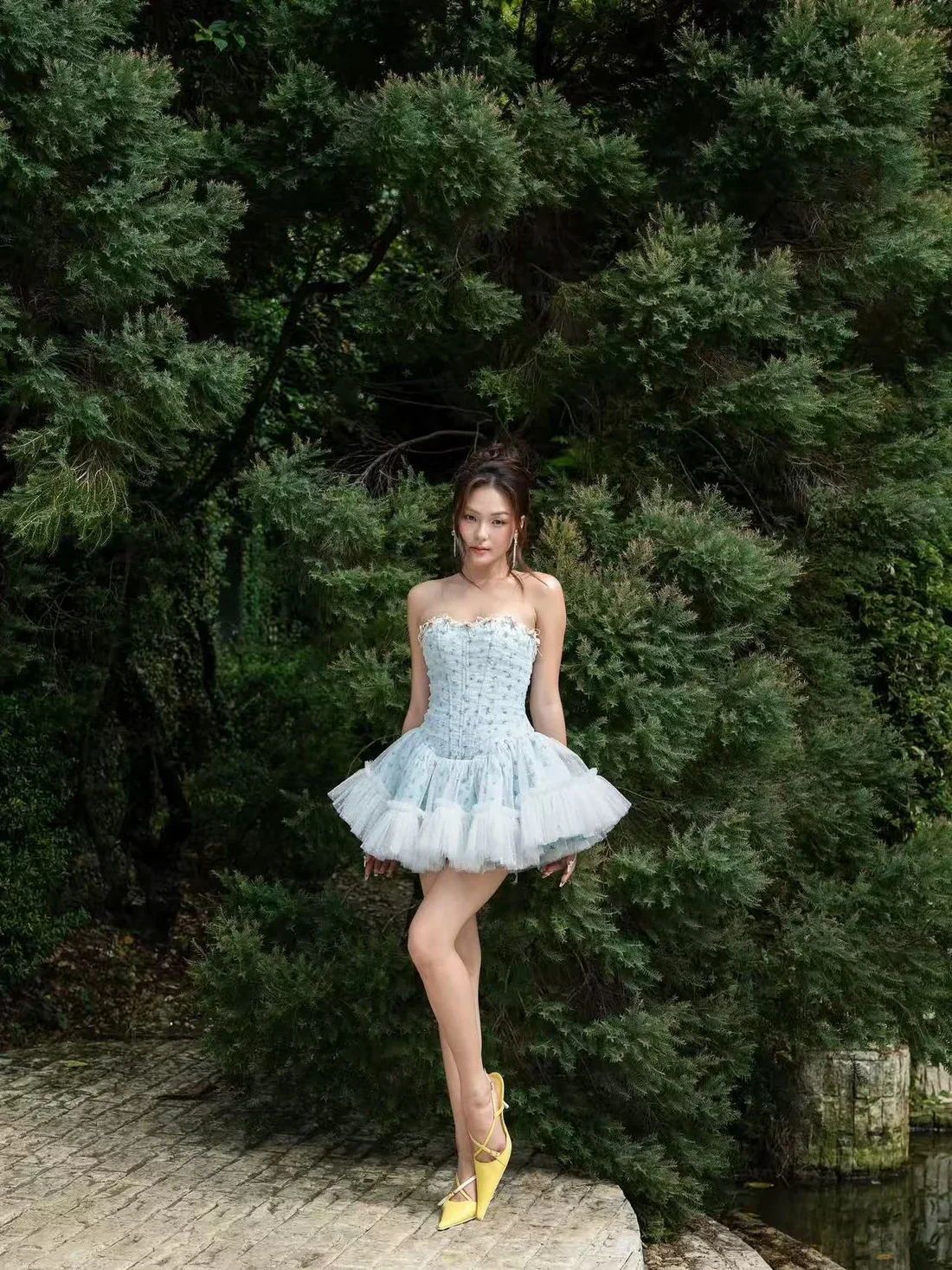 LANE Cì Moudy Dress (Blue) - Image 9