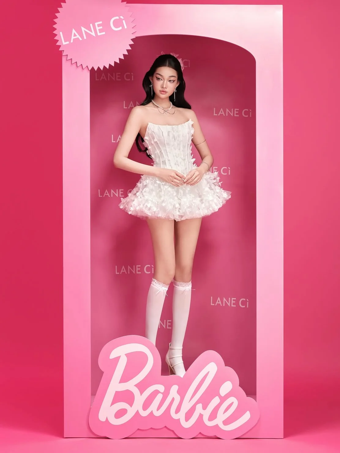 LANE Cì Swan dress - Image 4