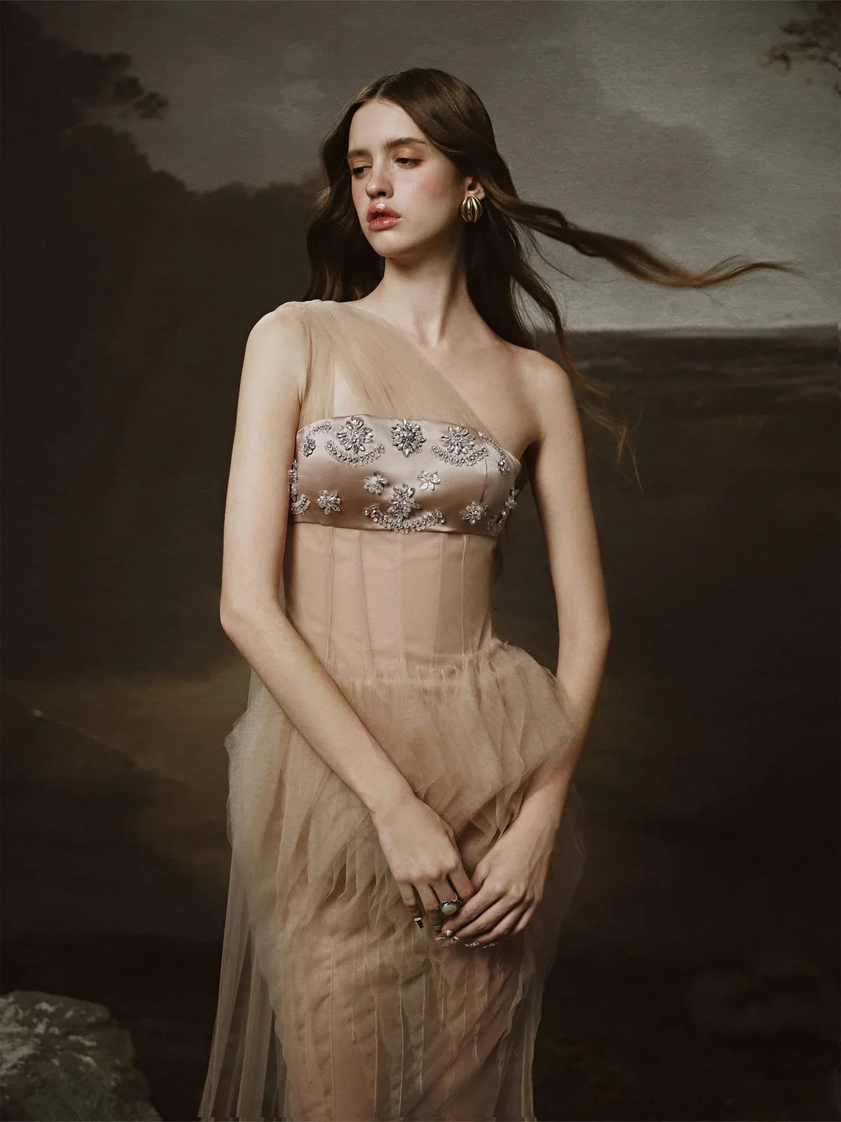 LINH PHUNG Brown Junia Maxi Dress - Image 3