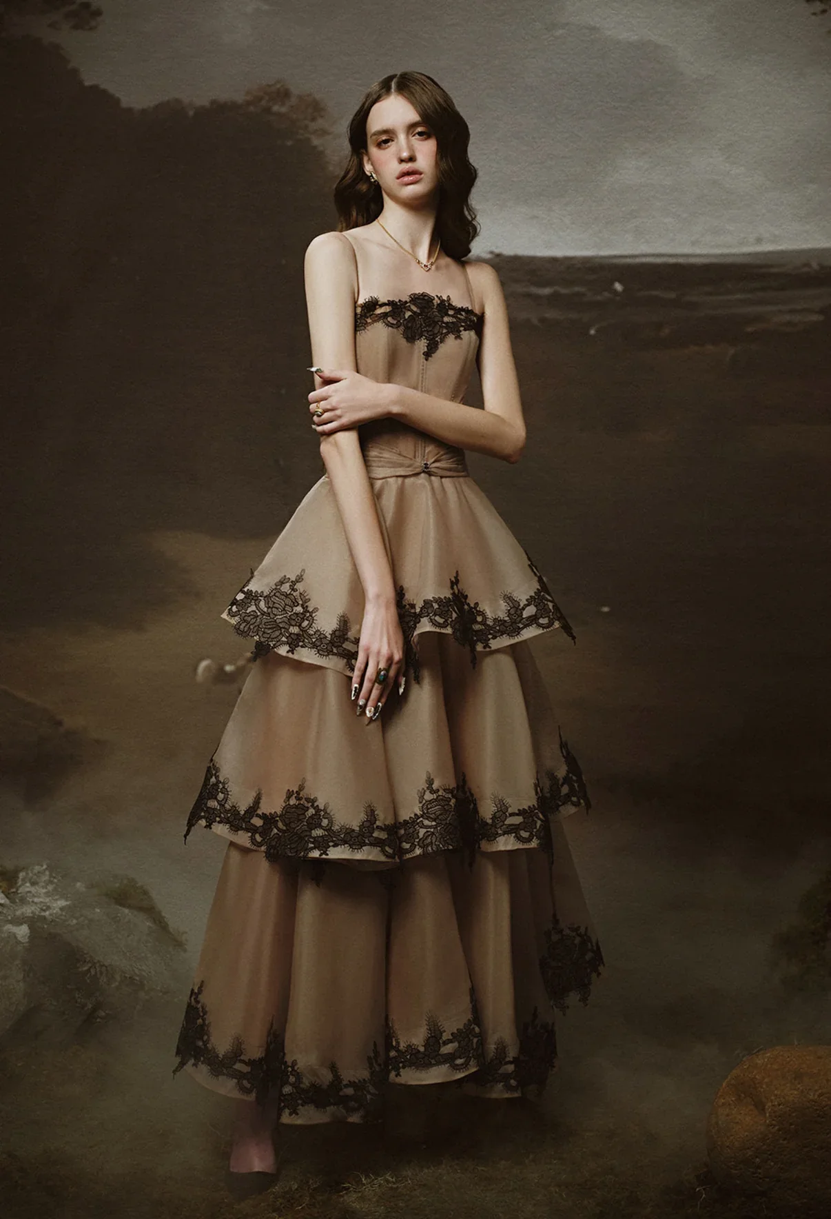LINH PHUNG Brown Roma Maxi Dress - Image 3