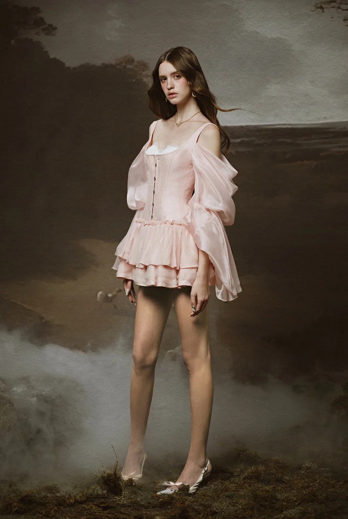 LINH PHUNG Pink Calla Mini Dress - Image 3