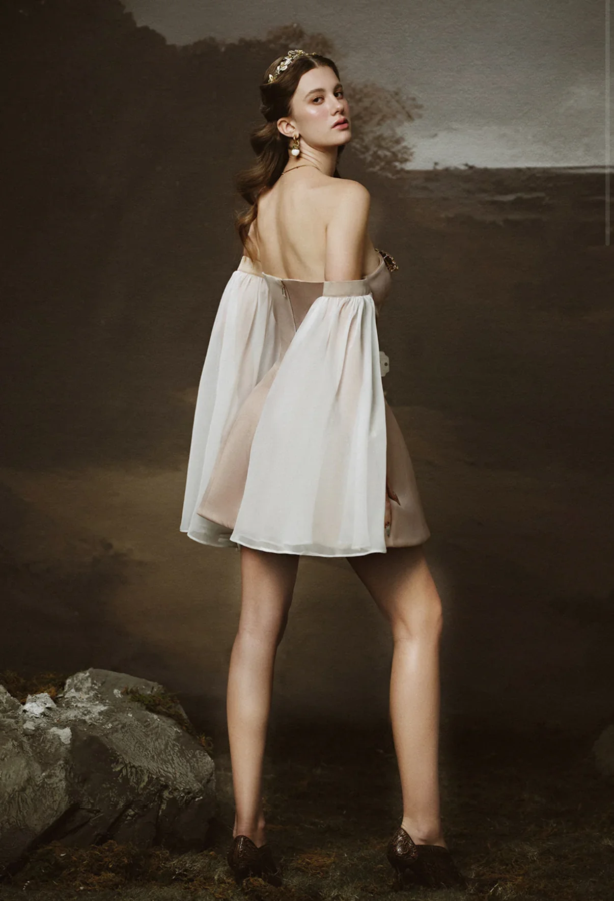 LINH PHUNG Pink Champagne Amora Mini Dress - Image 4