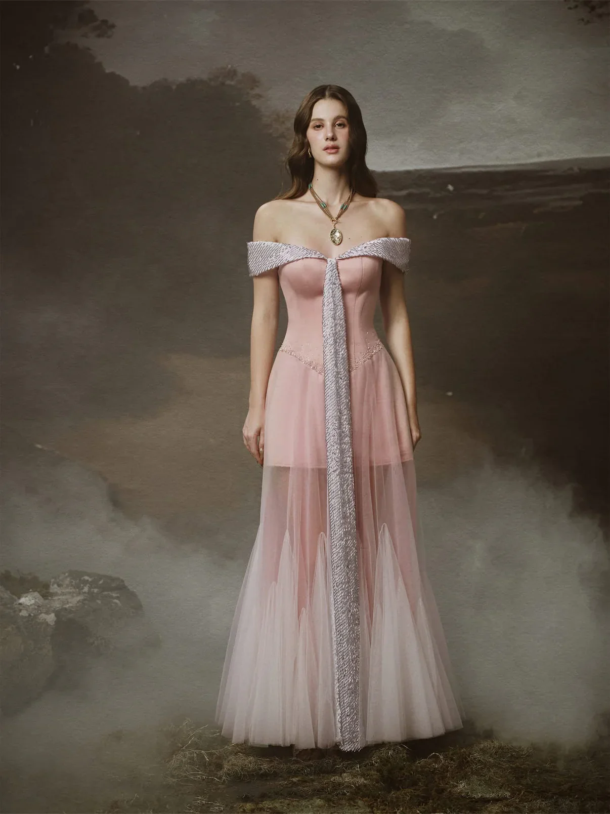 LINH PHUNG Pink Rosmira Maxi Dress