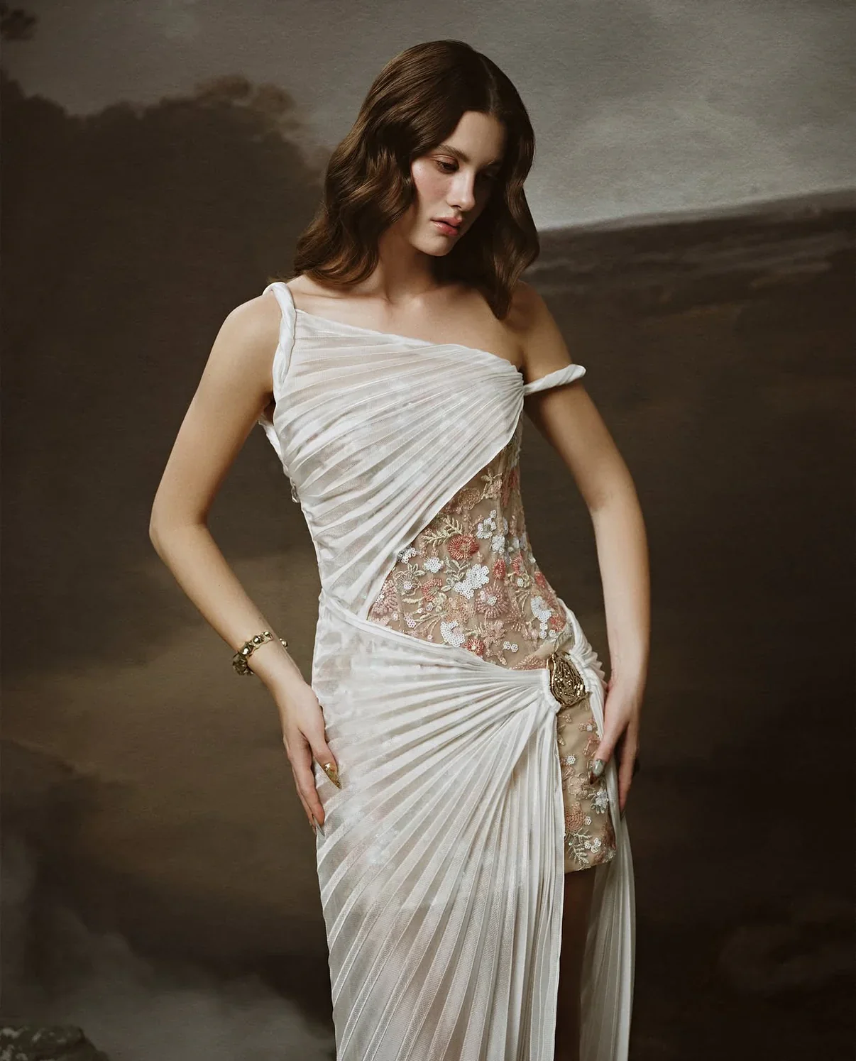 LINH PHUNG White Doria Maxi Dress - Image 3