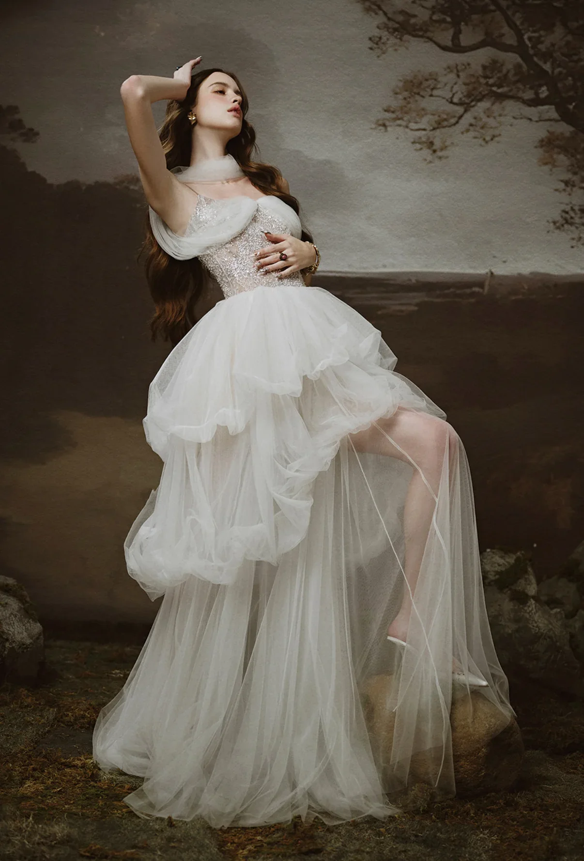 LINH PHUNG White Nuvia Maxi Dress - Image 3
