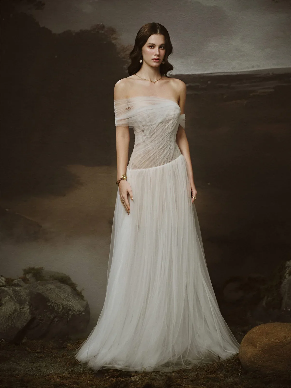 LINH PHUNG White Seraphine Maxi Dress