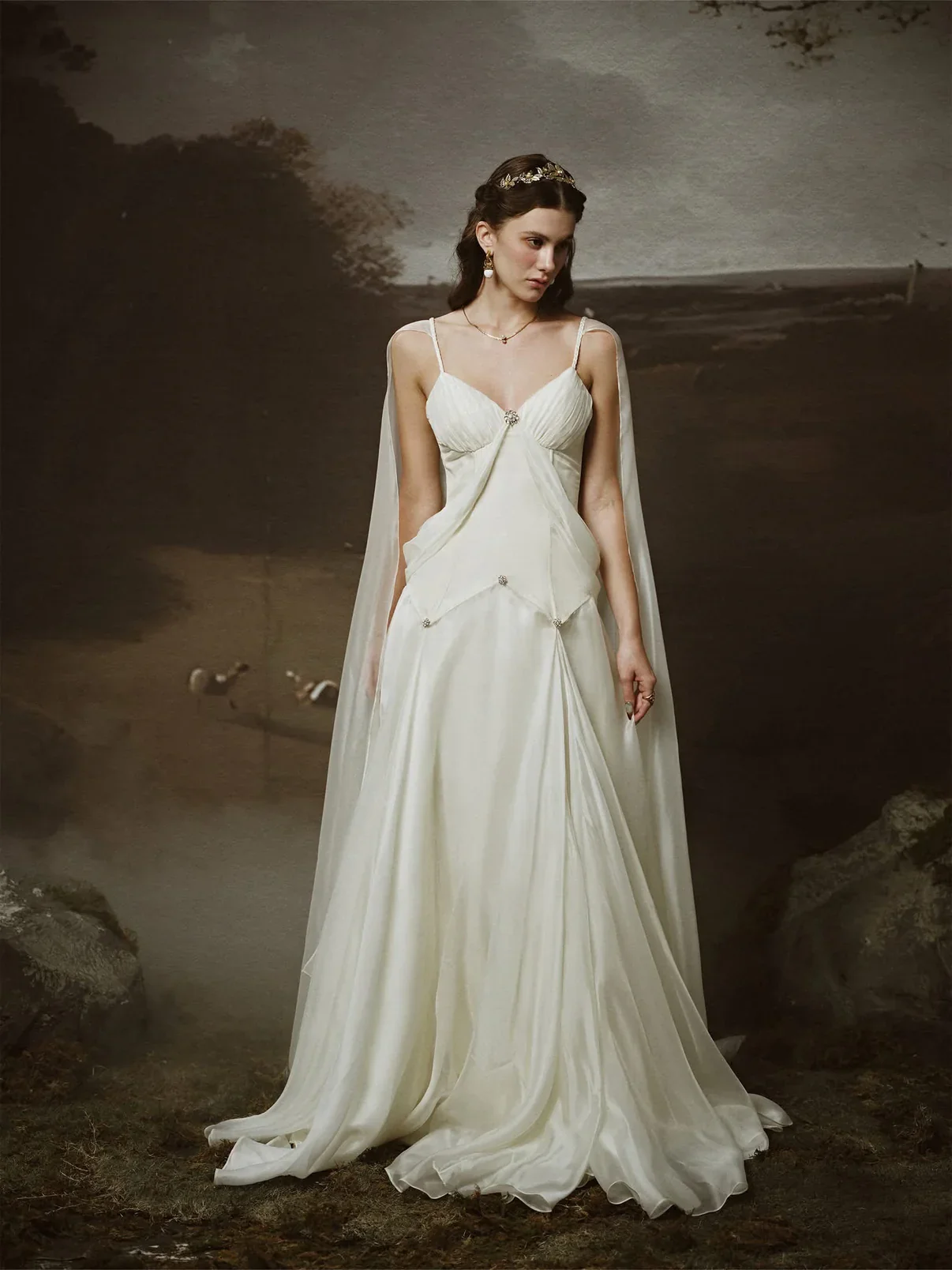 LINH PHUNG White Thalia Maxi Dress