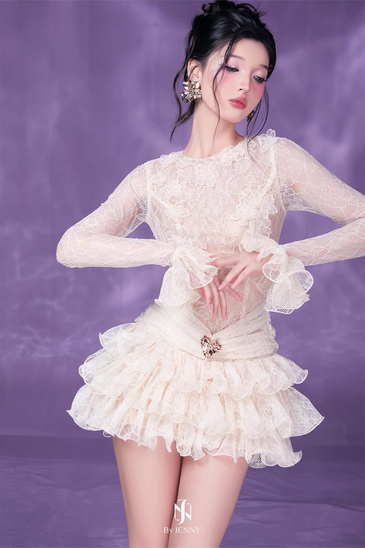 By Jenny White Mei Mini Dress - Image 3