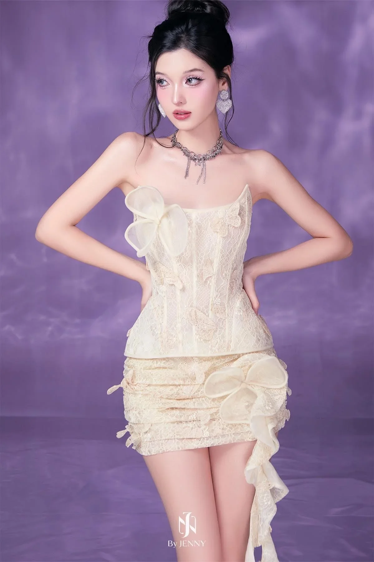 By Jenny Yellow Dolia Top& Skirt - Image 2