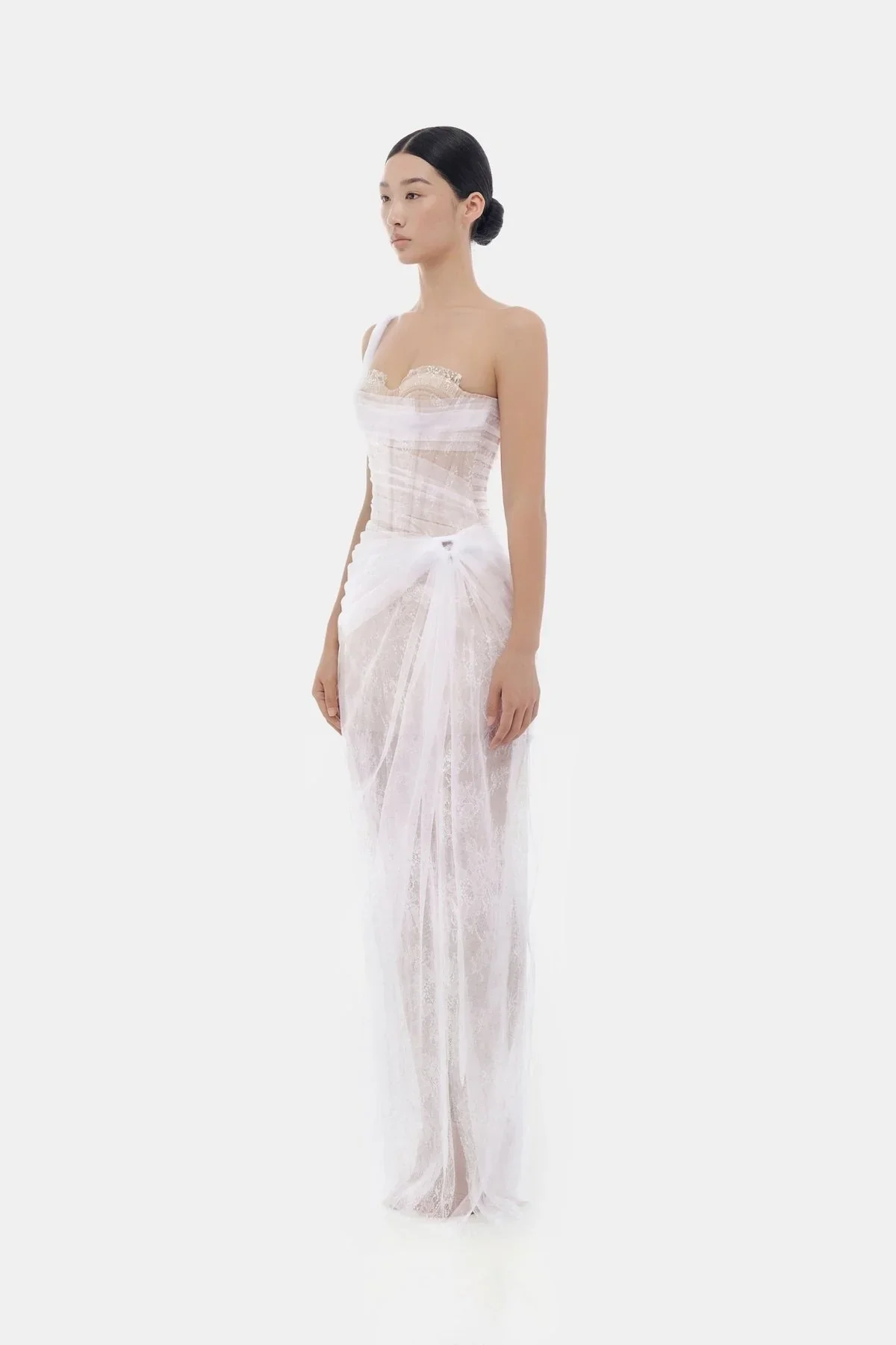 MONTSAND White Mara Maxi Dress