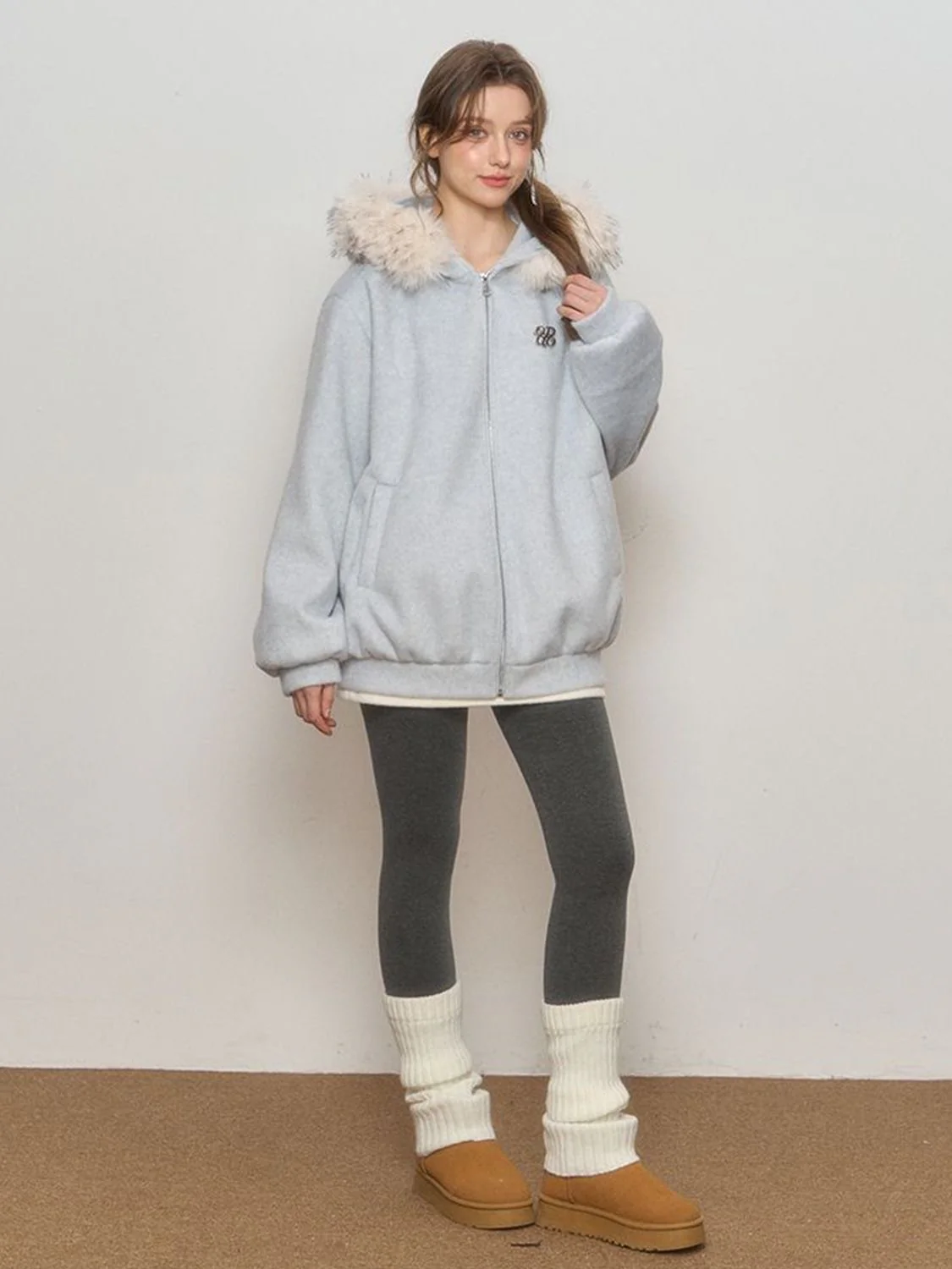 Arctic Luxe Fur Hood Zip Jacket - Image 7