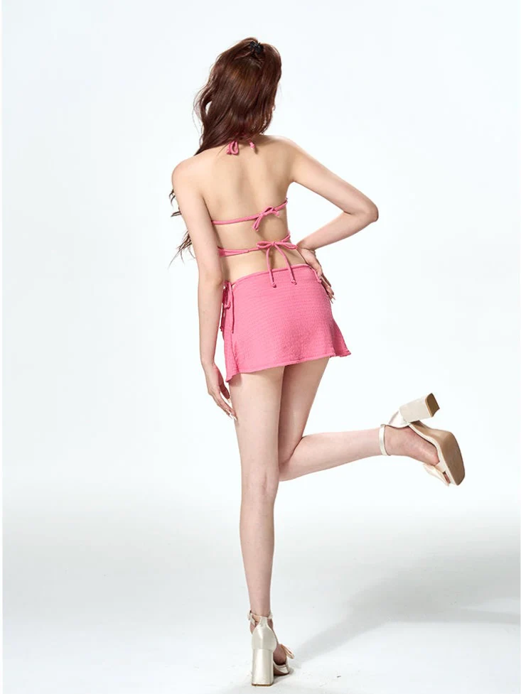 Barbie Pink Halter Bikini 3-Piece Set - Image 5