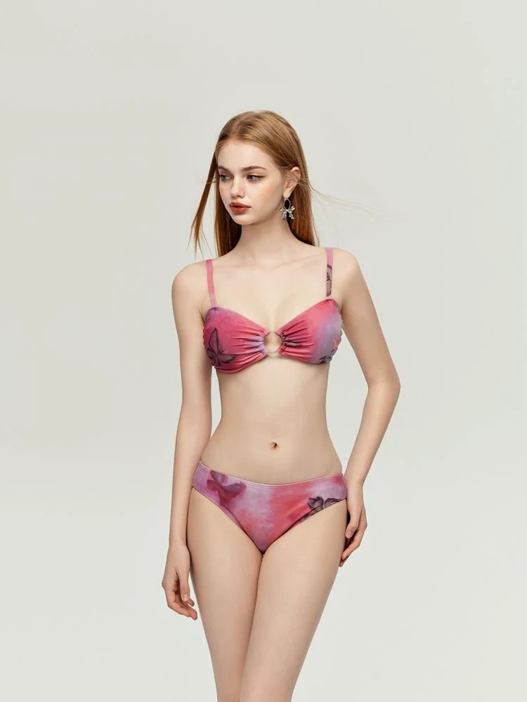 Butterfly Muffins - Pink Four-piece Bikini Set - Image 5