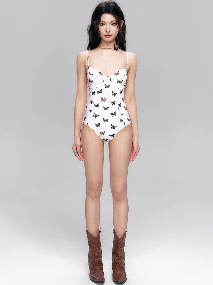 Butterfly Print One-Piece Swimsuit - Image 3