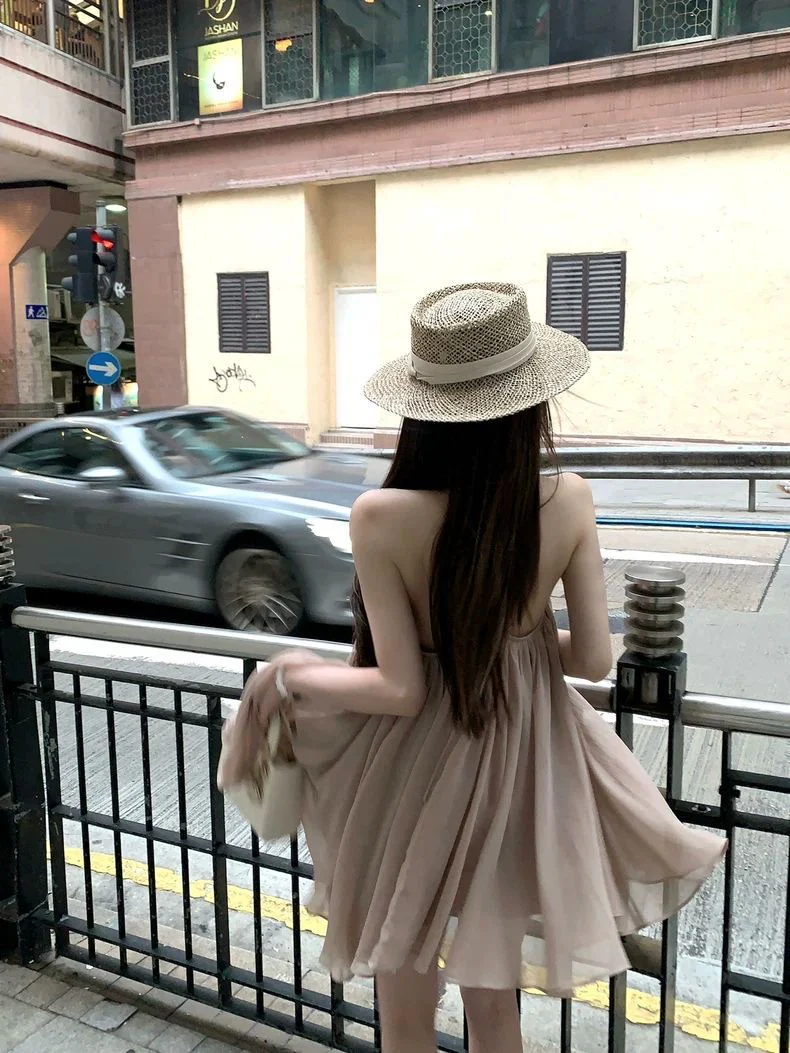 Chic V-Neck Flowy Babydoll Dress - Image 2