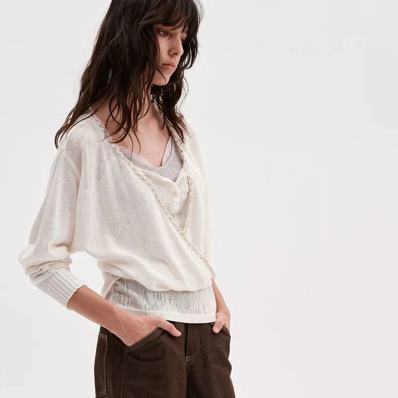Colorblock Layered Knit Camisole Top - Image 6