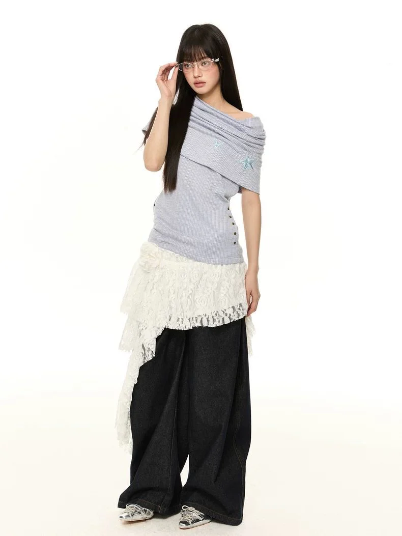 Drape Star Knit Top - Image 3