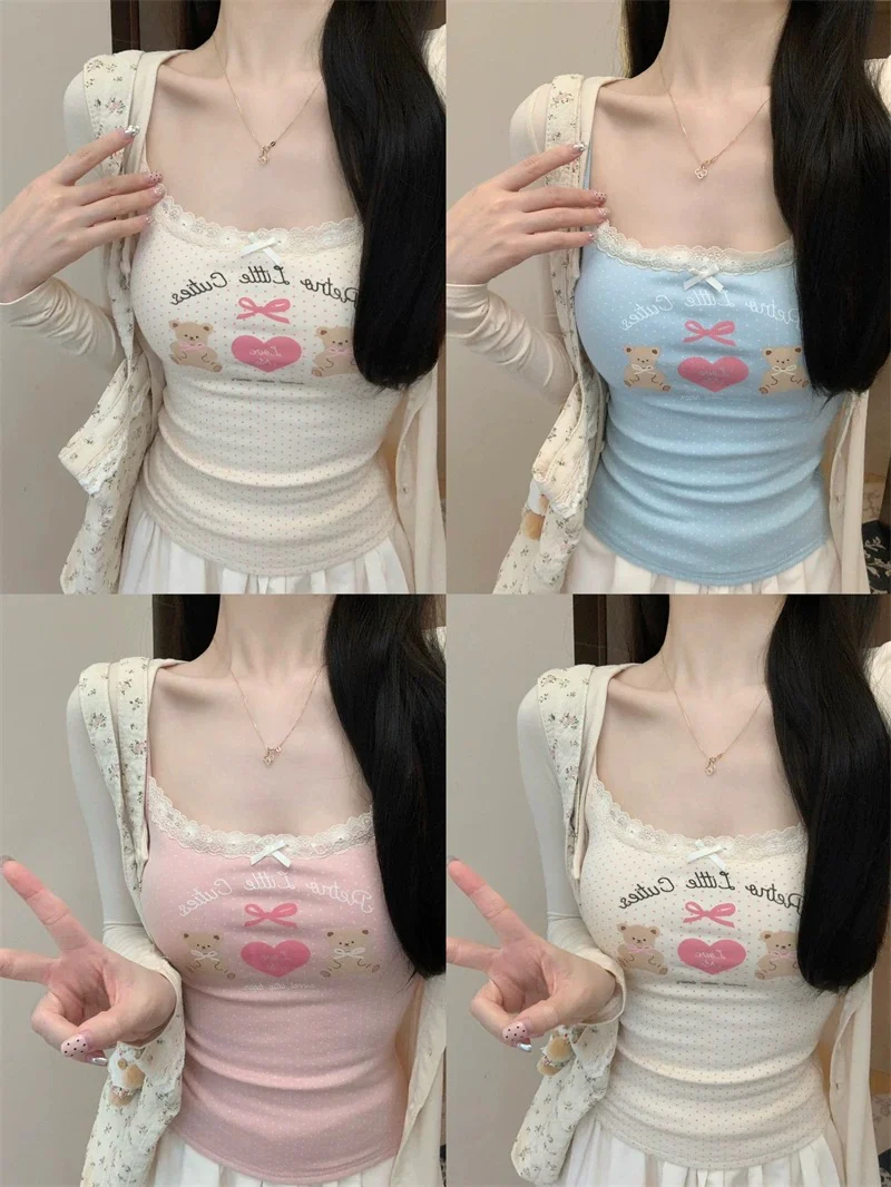 Exquisite Lace Halter Padded Cami Top - Image 4