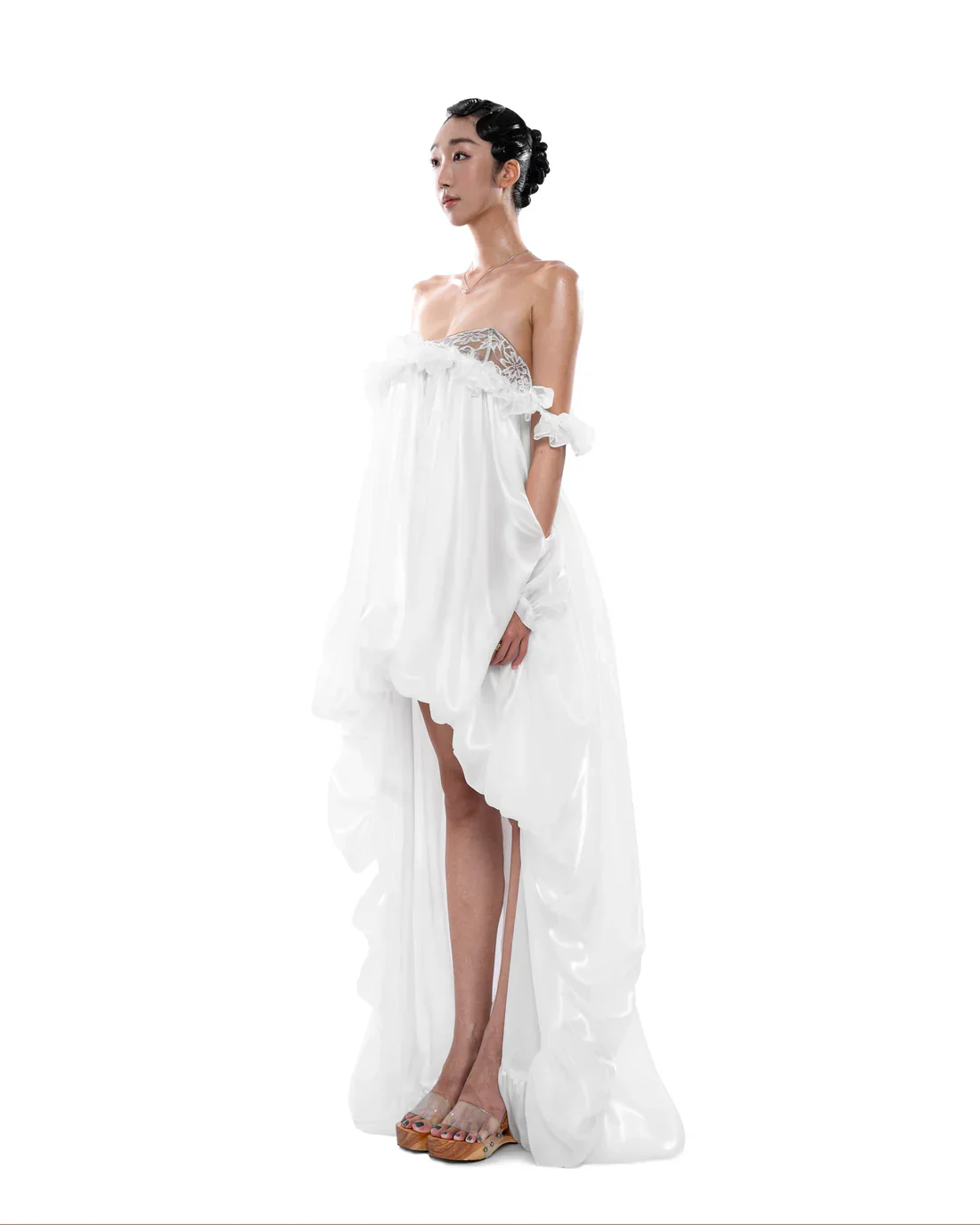Huelleyrose Ily Dress-White - Image 3