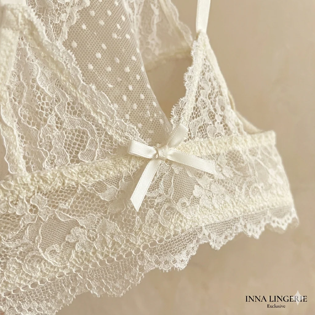 INNA Exclusive: The Breathable Latex-Padded Lace Halter Bralette - Image 4