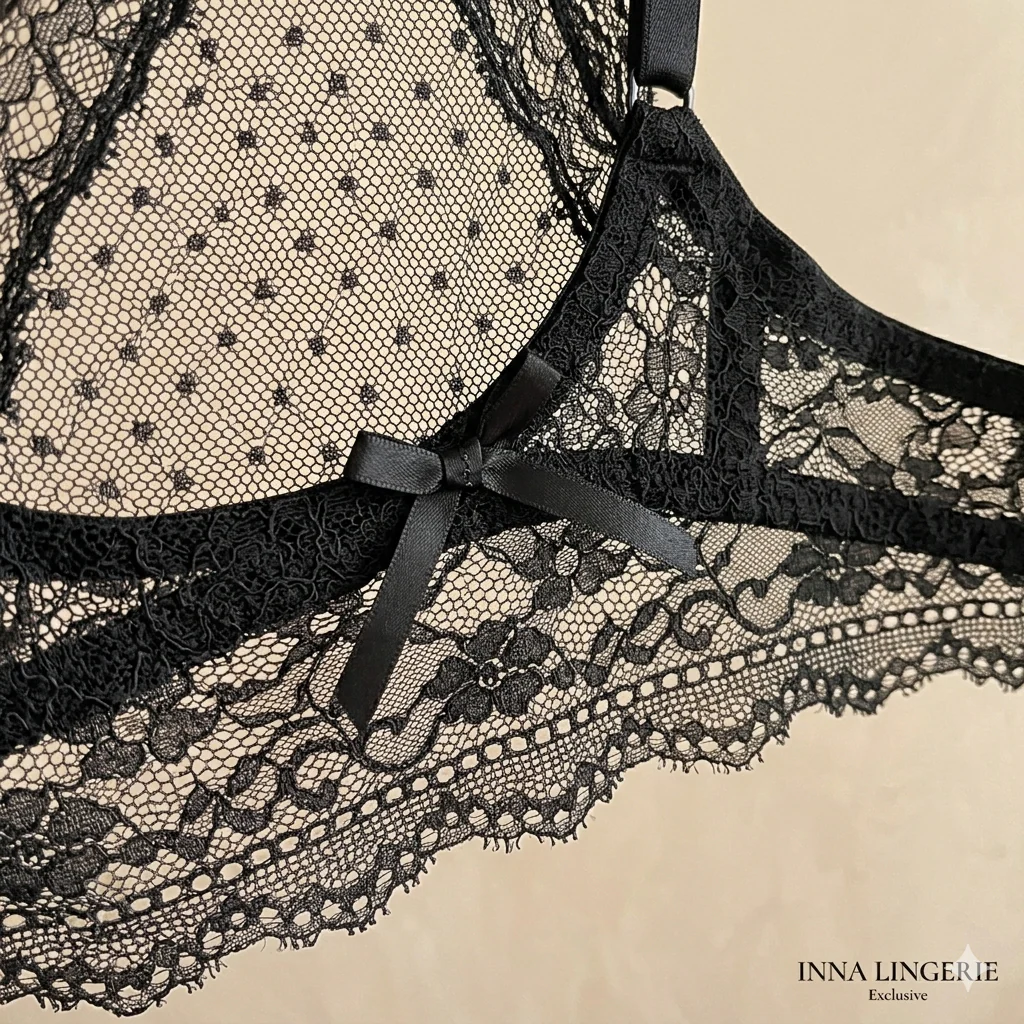 INNA Exclusive: The Breathable Latex-Padded Lace Halter Bralette - Image 7