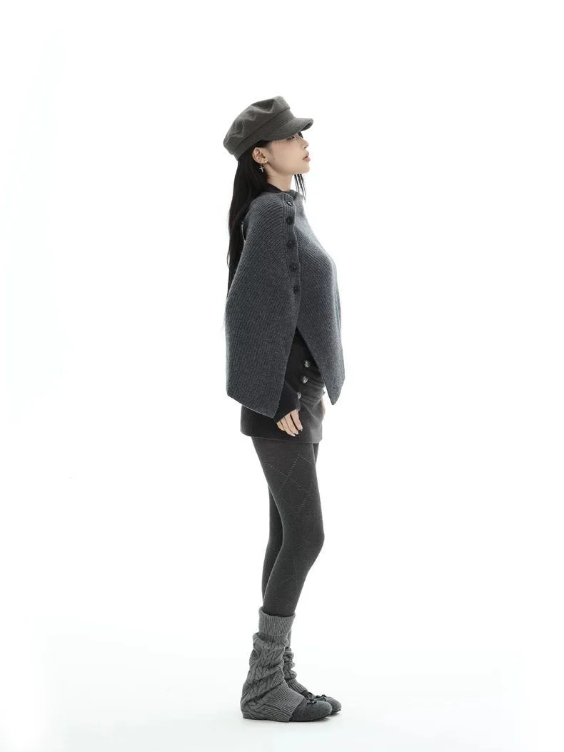 Knit Shawl & Mini Skirt Set - Image 5