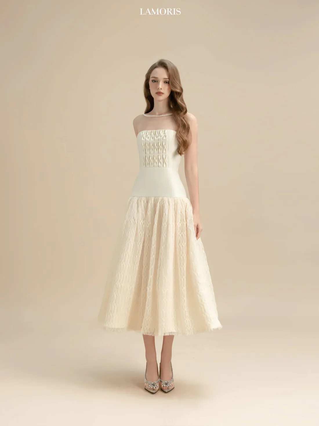 LAMORIS Pearl Smocking Dress - Image 3
