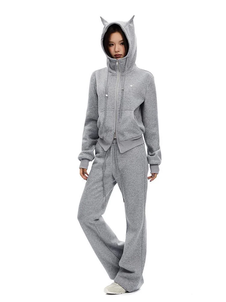 Little Devil Double-Zip Cropped Hoodie - Image 4