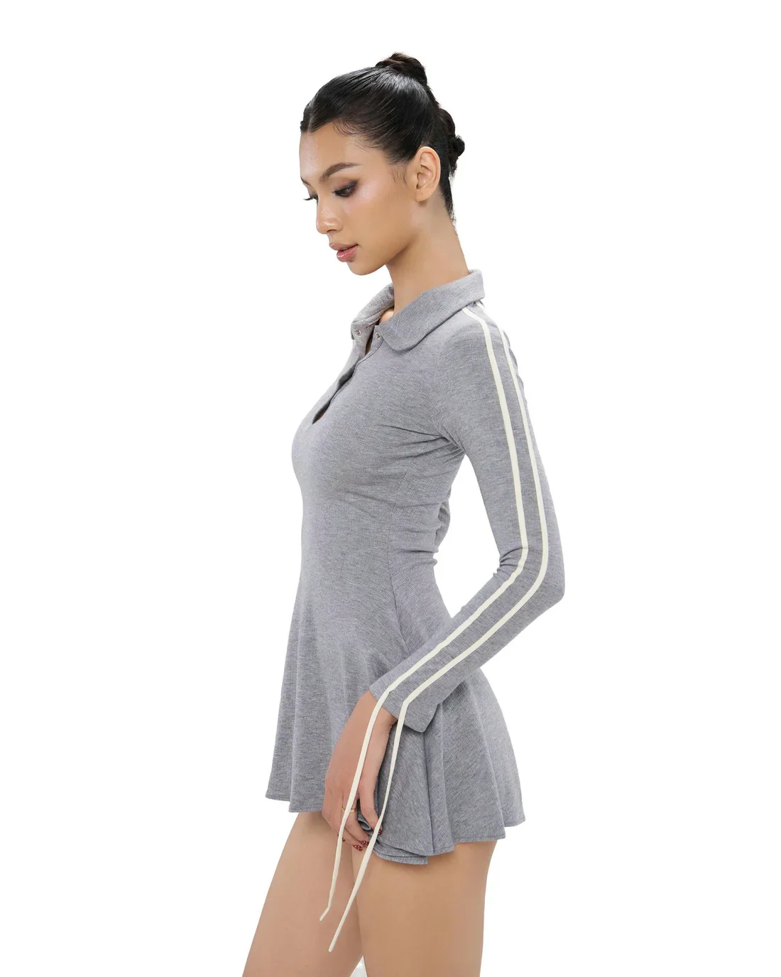 LSOUL MIRAE DRESS (GREY) - Image 3