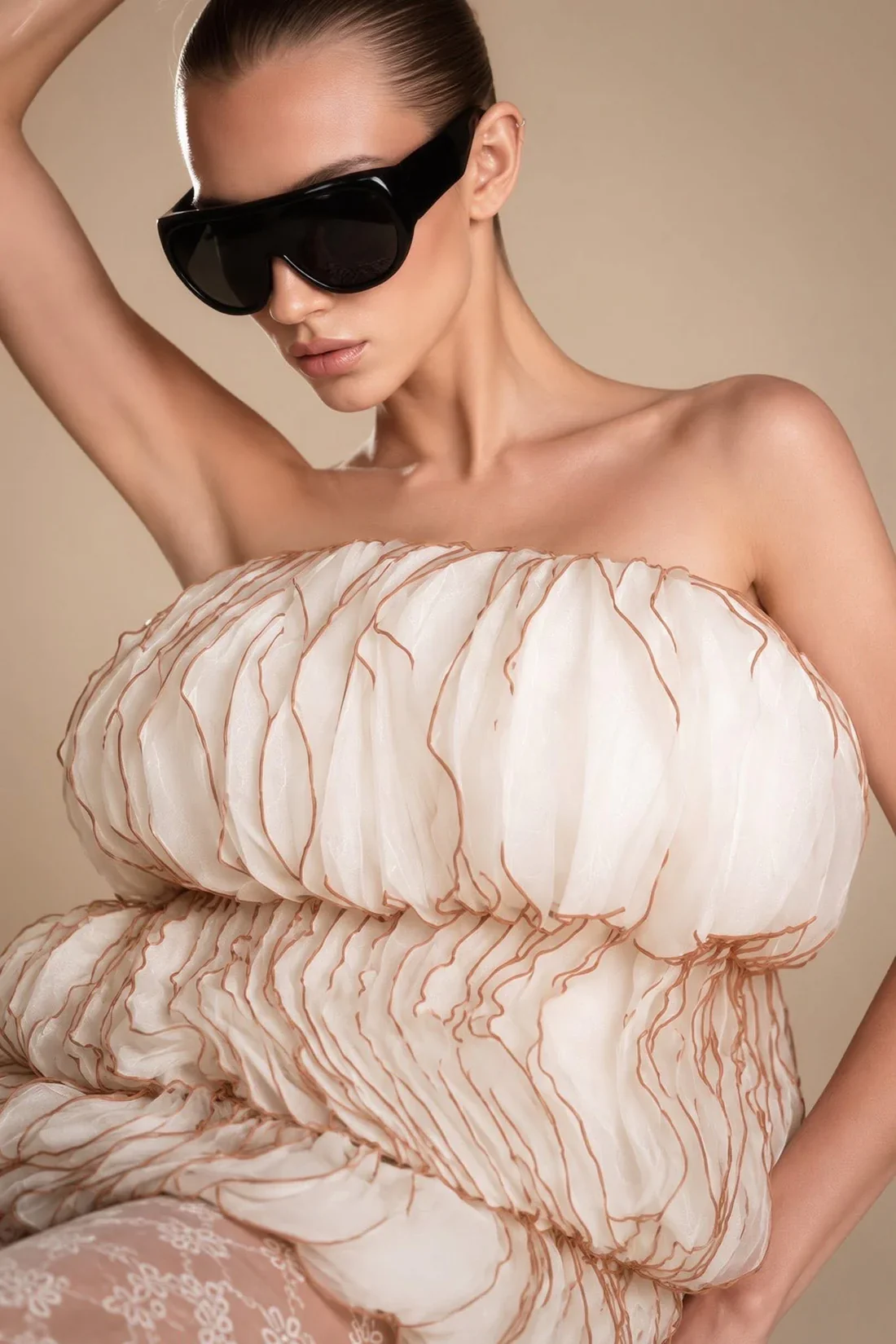 MAEL FEMME HERA DRESS - WHITE - Image 2