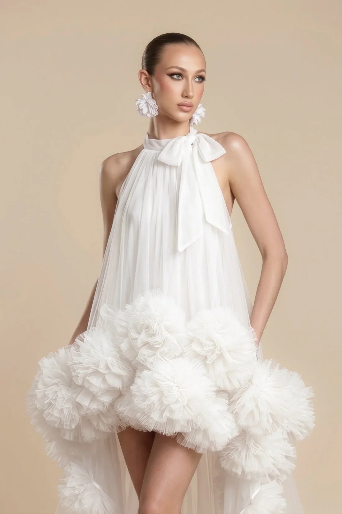 MAEL FEMME KYRIEL DRESS - WHITE - Image 2