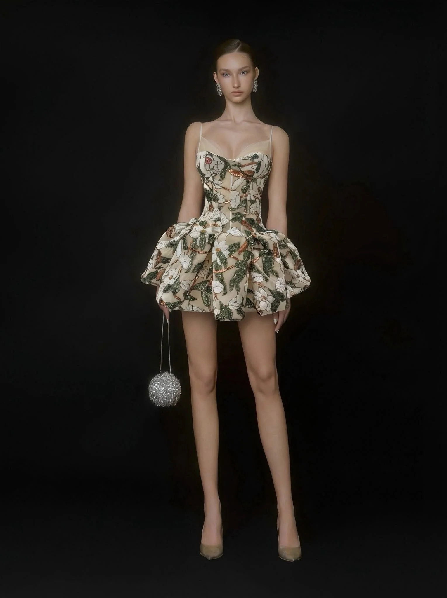 MAEL FEMME SYLVIA DRESS (GREEN) - Image 2