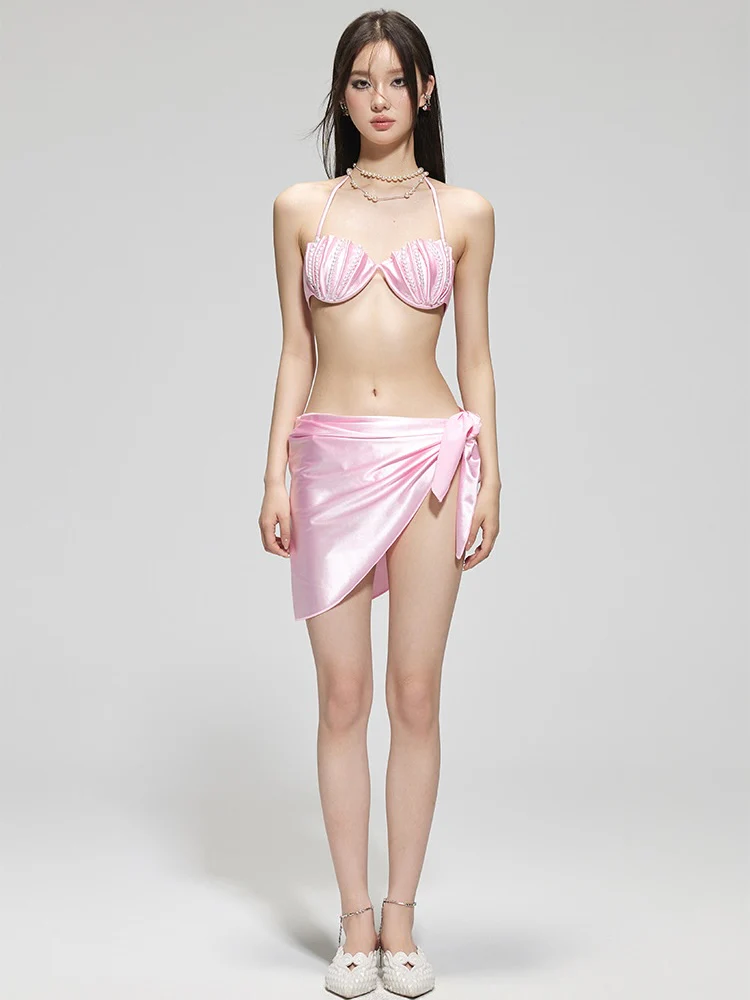 'Mermaid Octave' - Beaded Bikini (3 In 1) - Image 3