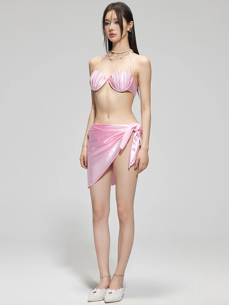 'Mermaid Octave' - Beaded Bikini (3 In 1) - Image 4