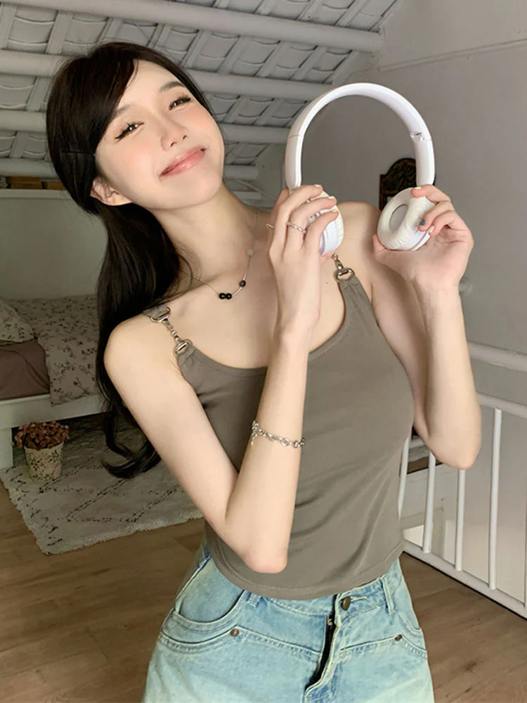 Metal Chain Camisole With Built-In Padding - Image 7
