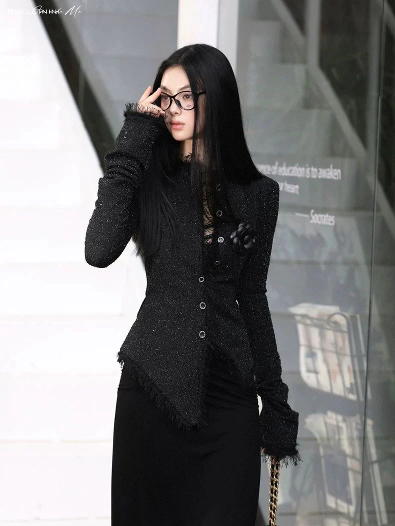 Midnight Hour Sculpted Blazer Top - Image 4