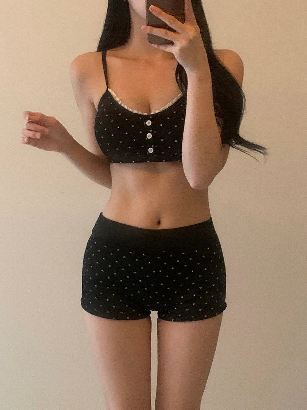 Midnight Polka-Dot Lounge Set - Image 6