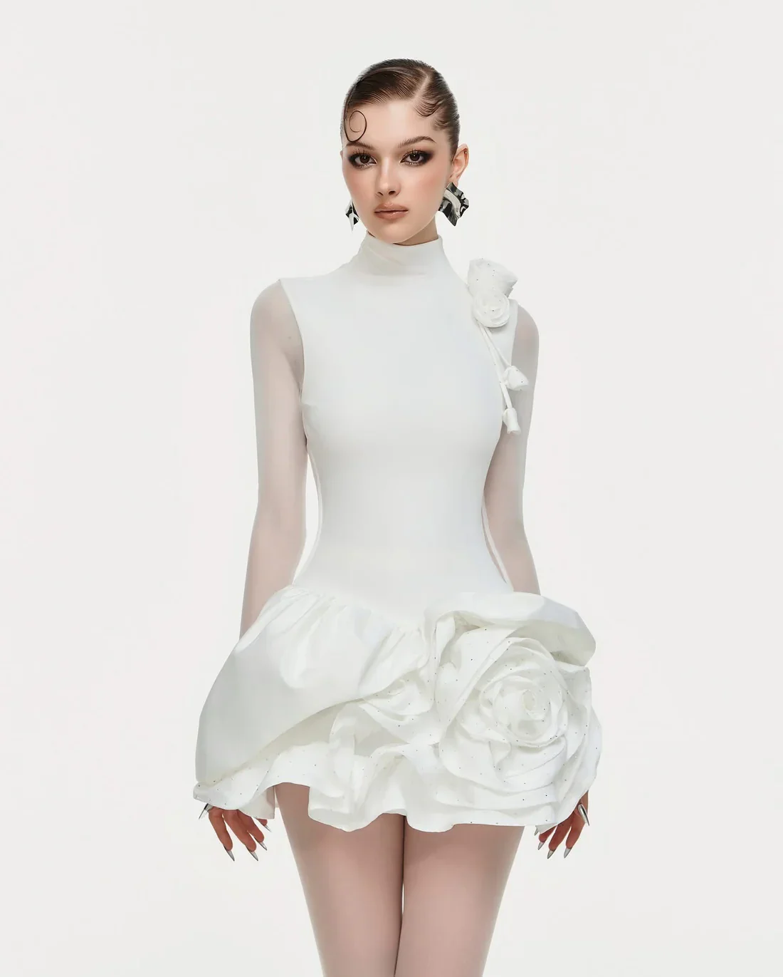 Moulinrose White Rose Dress - Image 5