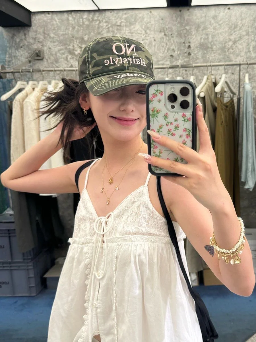 "NO Hairstyle Today" Camouflage Baseball Cap - Image 4