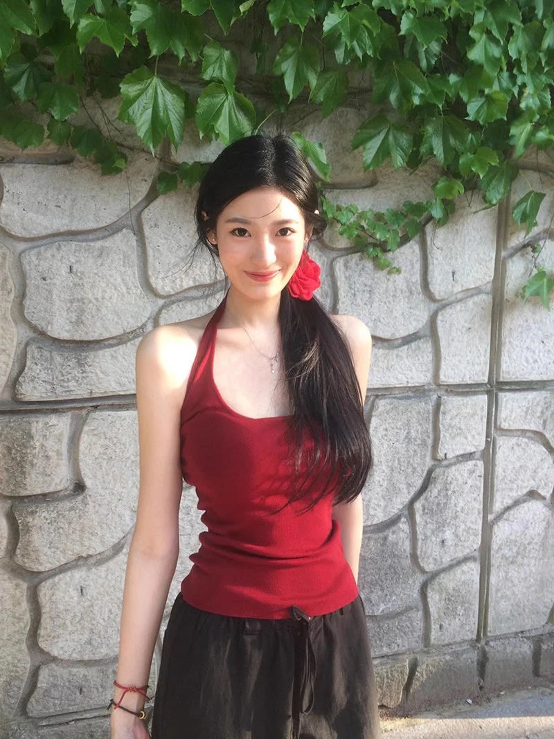 Rosé Halter Padded Tank - Image 4
